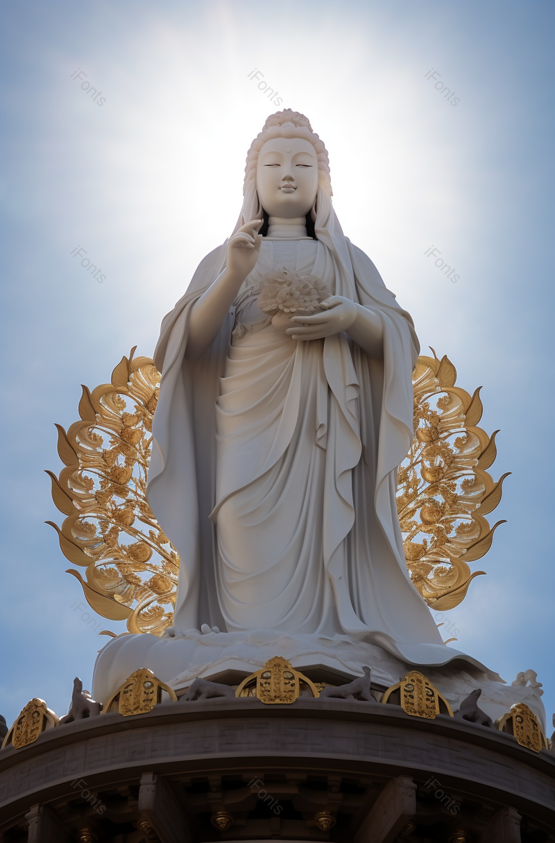 南海观音雕像,高清,摄影图,摄影图片,图片大全,摄影图免费下载
